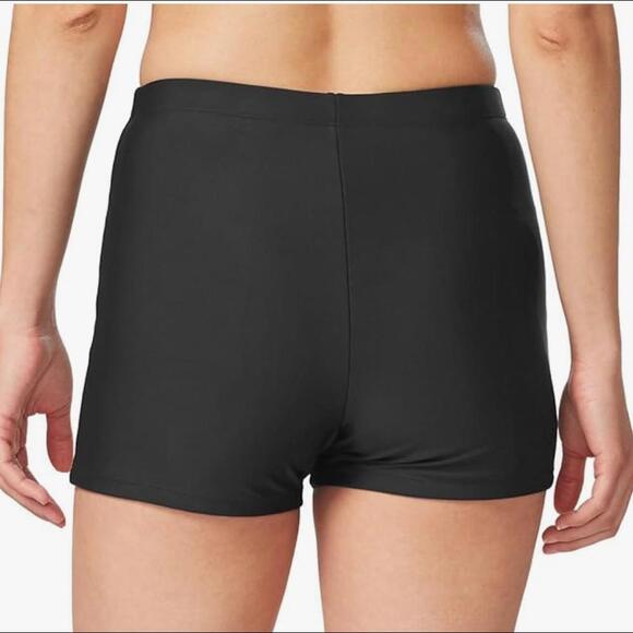 NWT BALEAF Women's Swim High Waisted Boy Short Black Small - Picture 2 of 2